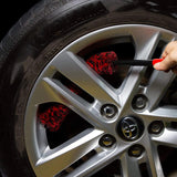 Cepillo flexible para detalles de lana para ruedas para una limpieza precisa de las llantas del automóvil