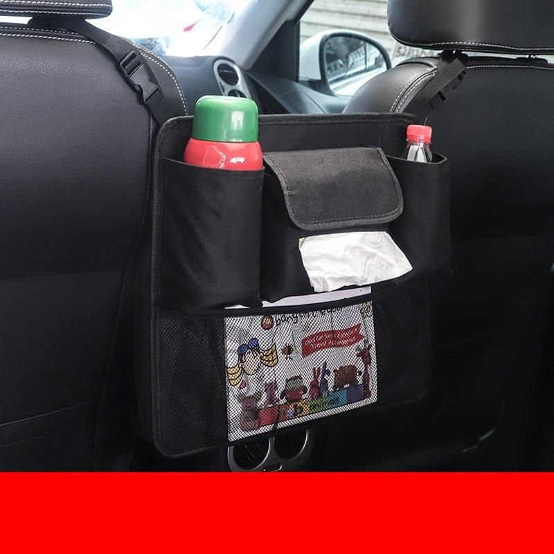 Eleganter schwarzer Auto-Handtaschenhalter – Organizer und Aufbewahrungslösung für die Lücke zwischen Vordersitz und Kofferraum