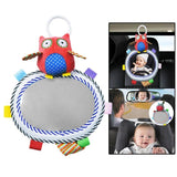 Espejo de coche para bebé con juguetes de animales de peluche