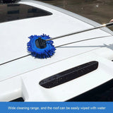 Kit de limpieza de lunas de coche extensible 3 en 1 con cabezal giratorio