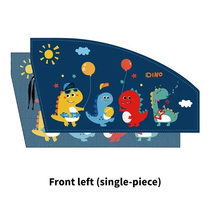 Universeller magnetischer Sonnenschutz für die Seitenverkleidung im Auto – Cartoon-Vorhang für Sonnenschutz und Wärmeisolierung für Kinder