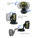 Ventilador de refrigeración para automóvil giratorio de múltiples ángulos