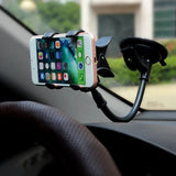 Soporte universal para teléfono de coche con rotación de 360° para salpicadero - Soporte para GPS y teléfono móvil