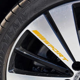 4pc Sport Racing Wheel Rim Vinyl Stripes