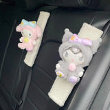Niedlicher Schulterschutz für Sicherheitsgurte im Auto mit Cartoon-Hund