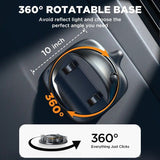 Soporte giratorio universal para teléfono de tablero de coche de silicona de 360° con gestión de cables