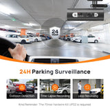 Cámara de tablero inteligente controlada por voz con visión nocturna HDR de 1080P y vigilancia de estacionamiento las 24 horas