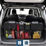 Organizador de maletero de coche de gran capacidad, bolsa de almacenamiento de malla de ajuste Universal