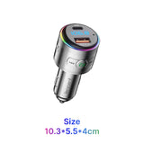 Bluetooth 5.3 FM Transmitter with PD 20W & QC3.0 Fast Charger and Hi-Fi Music Adapter