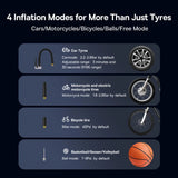 Tragbare kabellose Luftkompressorpumpe für Auto- und Fahrradreifen