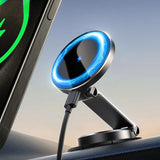 Magnetic Car Mount & Wireless Charger with 360° Rotation