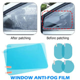 Antibeschlag-Folien für wasserdichte Autospiegel
