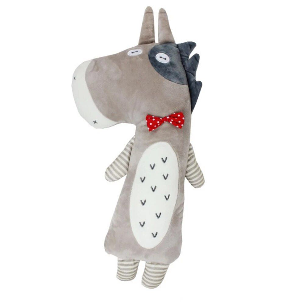 Funda y almohada ajustables con correa para asiento de coche de animales lindos para niños