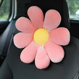 Weiches Nacken- und Taillenkissen fürs Auto mit Blumenmuster, mit Schulterpolster für Sicherheitsgurt