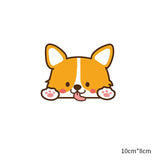 Cheerful Corgi Dog PVC Car Sticker - Creative & Rainproof Vehicle Decal