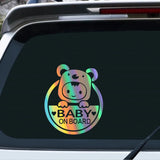 Reflective Baby on Board Car Decal