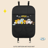 Autositz-Rückenschutz mit Cartoon-Design und Aufbewahrungstasche