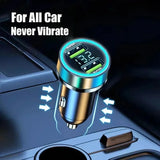 Cargador de coche USB dual de 240 W con pantalla digital