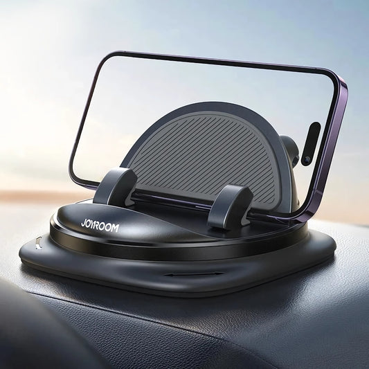 Soporte universal para teléfono de coche con rotación de 360° para salpicadero: soporte de silicona para uso con una sola mano