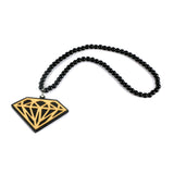 Diamond-Shaped Acrylic Car Pendant Ornament for Rearview Mirror