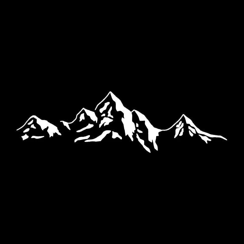 Waterproof Mountain Decal - Vinyl Car Sticker for Laptops and Auto Decor