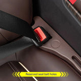 Relleno universal para huecos de asiento de automóvil con soporte para teléfono - 2 piezas, cuero PU de primera calidad