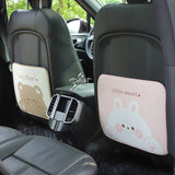 Wasserdichter Autositz-Rückenschutz mit Cartoon-Bär und Kaninchen für Kinder