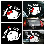 Baby on Board 3D Cartoon Car Sticker - Funny Safety Warning Decal