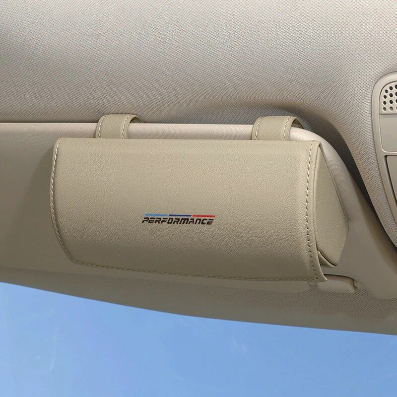 Soporte para gafas de sol con visera solar para automóvil de lujo