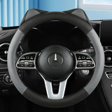 Cat Ears Steering Wheel Cover - Stylish Anti-Slip Car Handle Cover