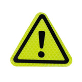High-Visibility Reflective Safety Triangle Decal for Vehicles