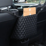 Aufbewahrungsnetztasche und Handtaschenhalter für Autositzlücken
