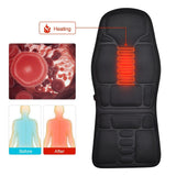 Electric Massage Chair Cushion with Heat & Vibration for Car, Home, and Office