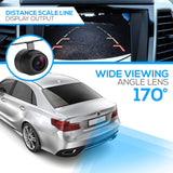 Universal 12 LED Night Vision Backup Camera with 170° Wide Angle and IP67 Waterproof Rating