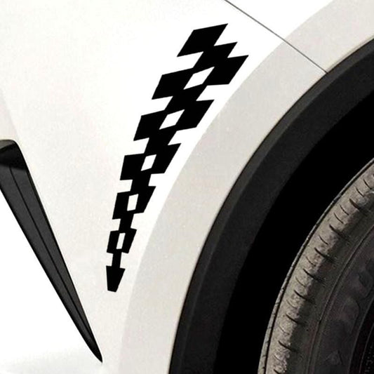 Checkered Flag Race-Inspired Car Stickers