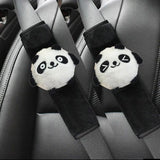Cartoon Lamb Plush Car Seat Belt Covers