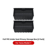 Caja de almacenamiento debajo del asiento para Tesla Model Y: organizador de cajones