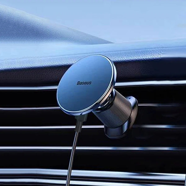 Magnetic Wireless Car Charger and Phone Holder - 15W Fast Charging Mount Compatible with iPhone Series