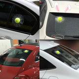 3D Smash Effekt Tennisball Aufkleber – Autofensteraufkleber