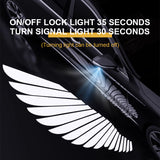 2PCS LED Angel Wings Welcome Light