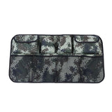 Organizador impermeable para asiento de automóvil Oxford - Bolsa de almacenamiento para asiento trasero gris camuflaje