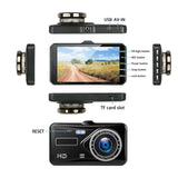 1080P Full HD Dual Dashcam mit Nachtsicht und 170° Weitwinkelobjektiv