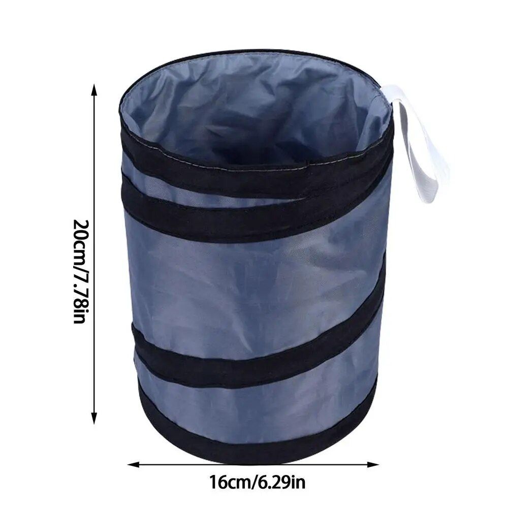 Bote de basura compacto y plegable para automóvil