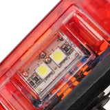 Salmon 24V 4 SMD Red Car Rear Number License Plate Lights Lamp for Truck Trailer Lorry