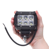 Dark Slate Gray 4Inch 18W LED Work Light Bar Spot Beam Driving Lamp 12V 1500LM White for Jeep SUV ATV Trailer