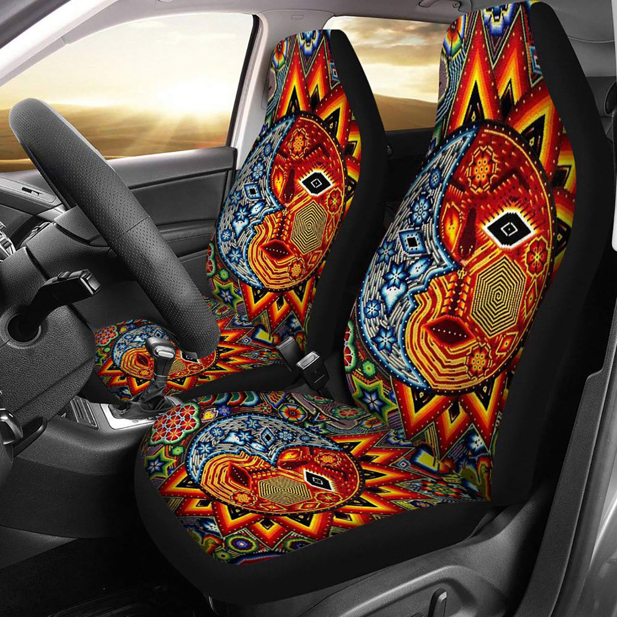 Auto Car Front Seat Cover Fabric Cases Protector Universal For Sedan SUV Truck - Auto GoShop