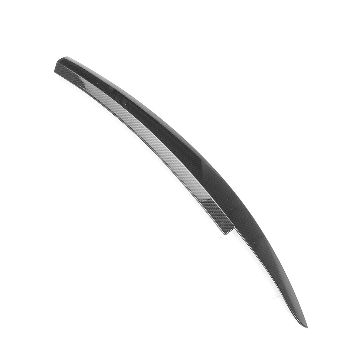 Dark Slate Gray Carbon Fiber Front Headlight Eyelid Eyebrow Trims For VW Scirocco GTS 2008-2017
