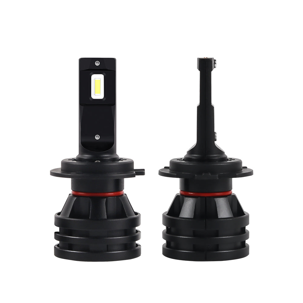 Black 2Pcs M2 Car LED Headlights Bulbs Fog Lights H1 H4 H7 H8/H9/H11 9005/HB4 9006/HB4 160W White 16000LM Waterproof