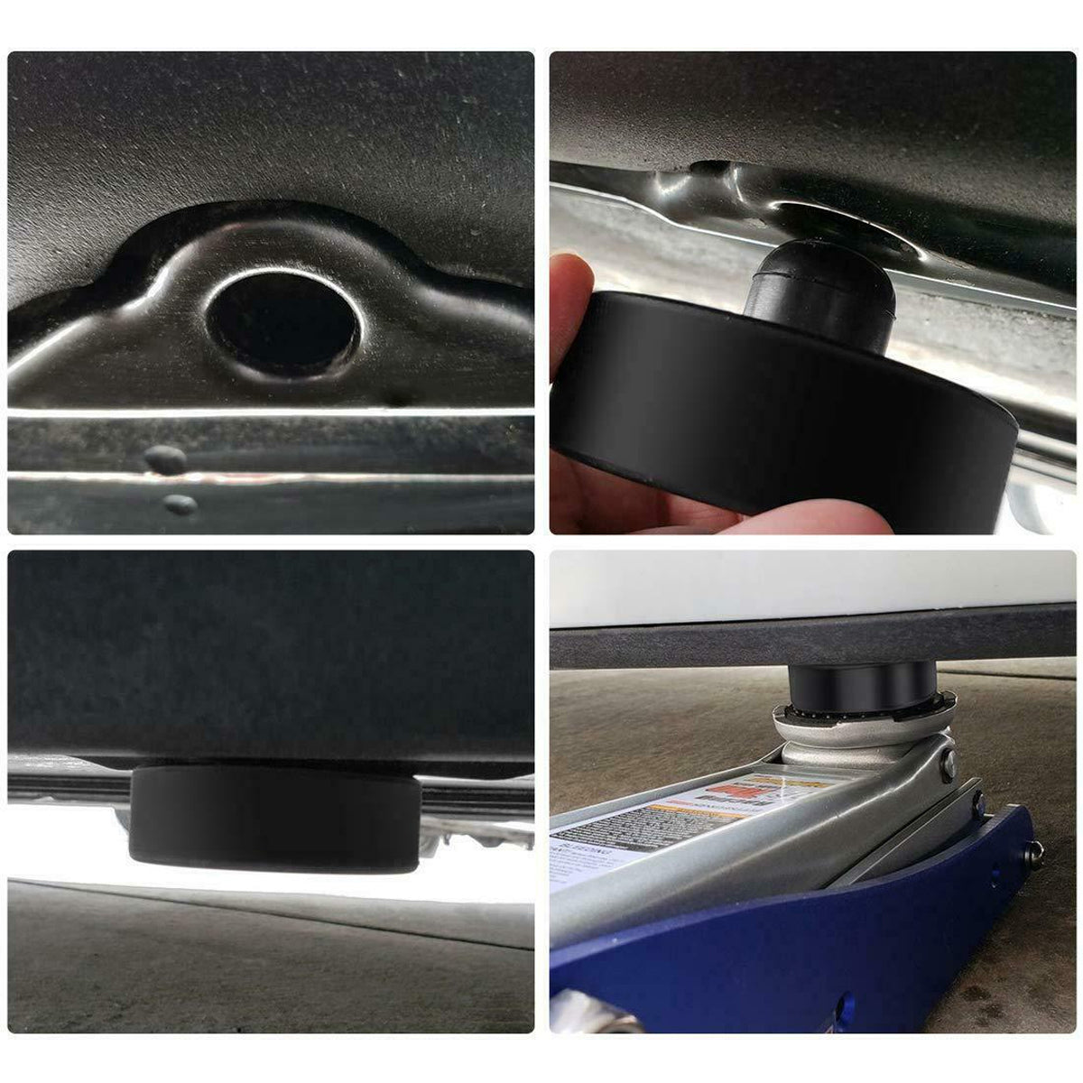 Black Car Jack Pad Lift Point Pad Adapter Safe Raise Tool For Tesla Model X/S/3