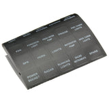 Dim Gray 12V 24V Waterproof Aluminum LED Rocker Switch Panel Bracket  (Black)